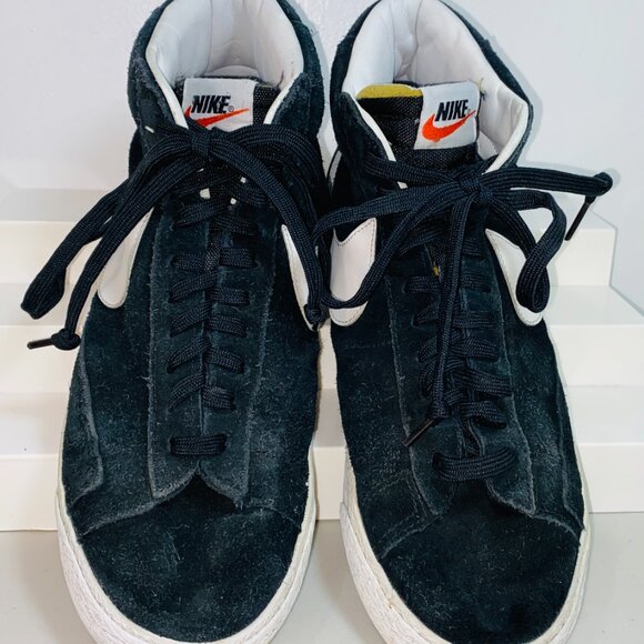 NIKE BLAZER MID '77 BLACK SUEDE SB ZOOM MENS 10.5M SNEAKERS 429988006 GOOD COND - Picture 4 of 8